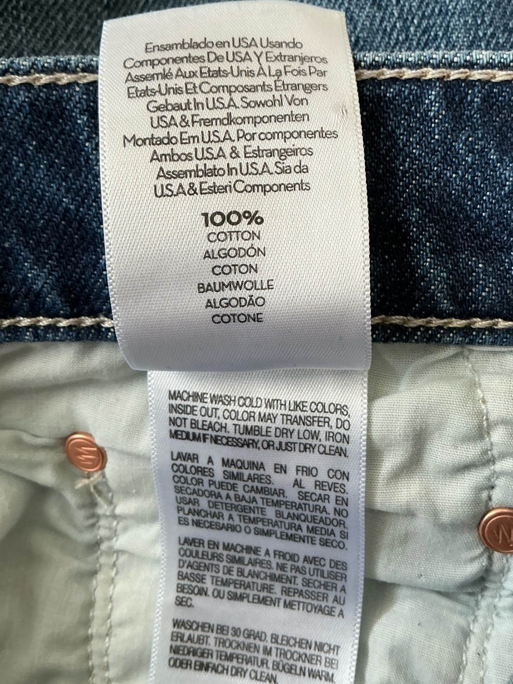 MOTHER SUPERIOR Jeans Half-Pipe Ankle Did You Bring Me Anything? Blue Size 32 - Picture 13 of 15